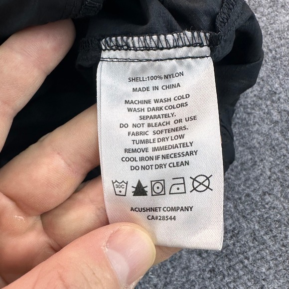 FootJoy 1/4 Snap Pullover Golf Vest Windbreaker Jacket Men's L Black Lightweight - Picture 7 of 12